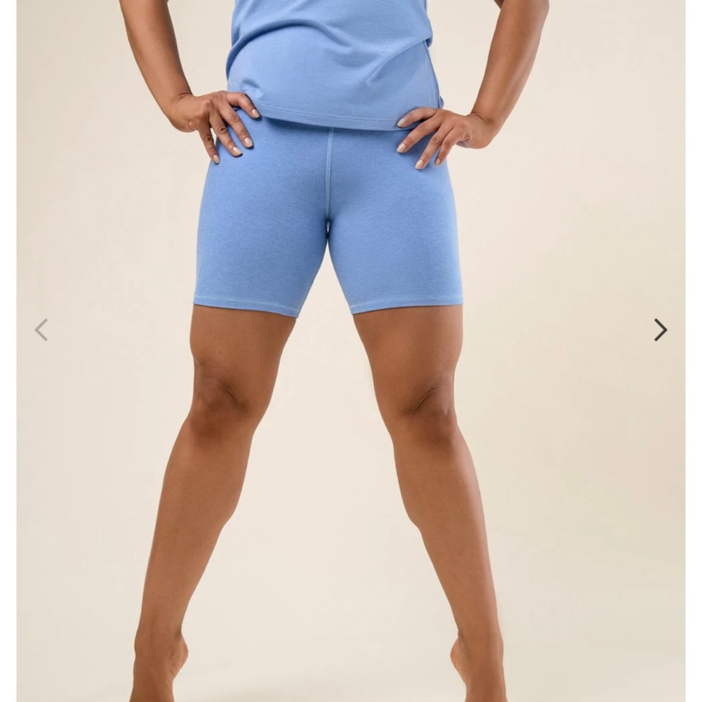 Heather Cornflower Bike Shorts 6.5”